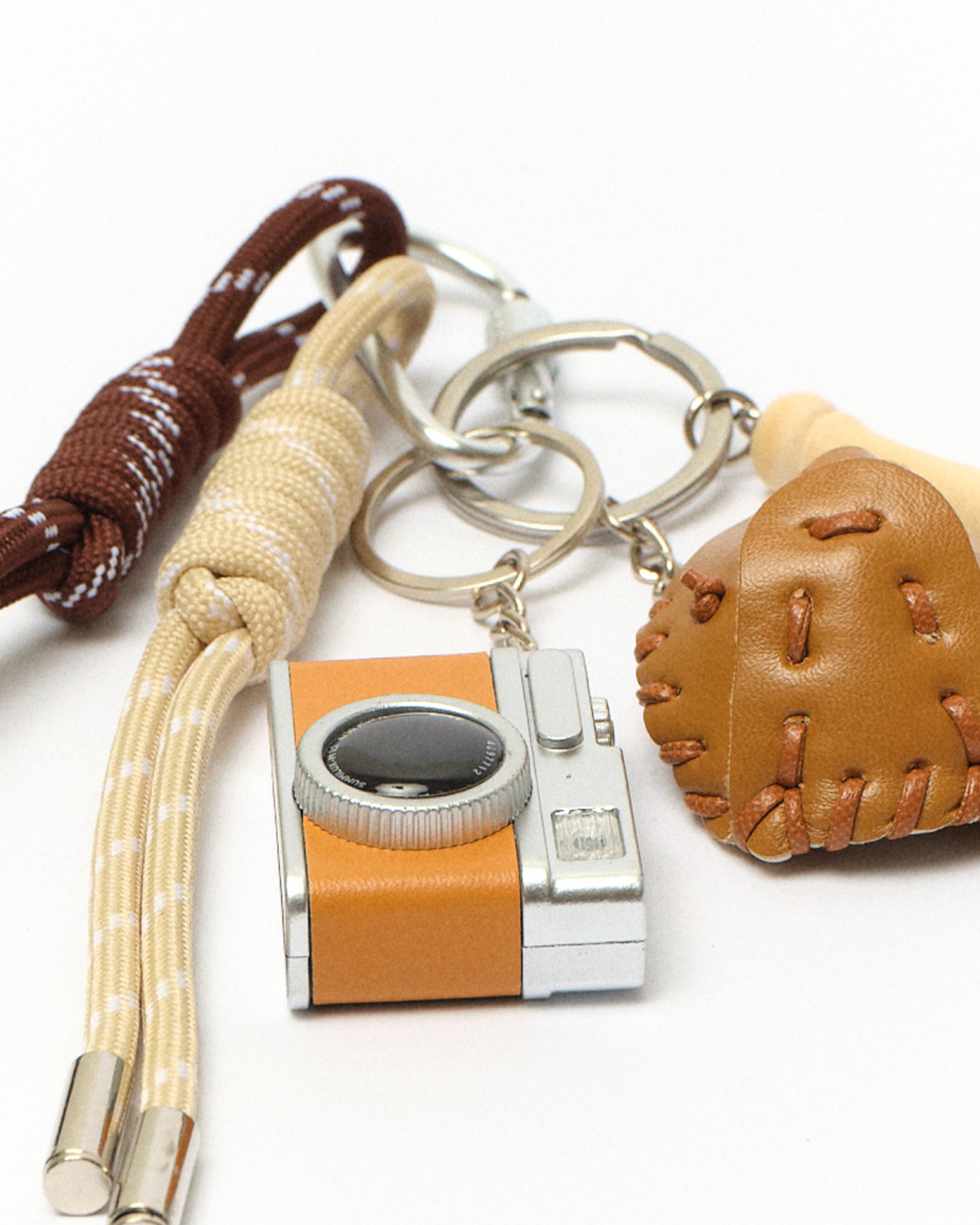 Lotus Baseball Lace Keychain