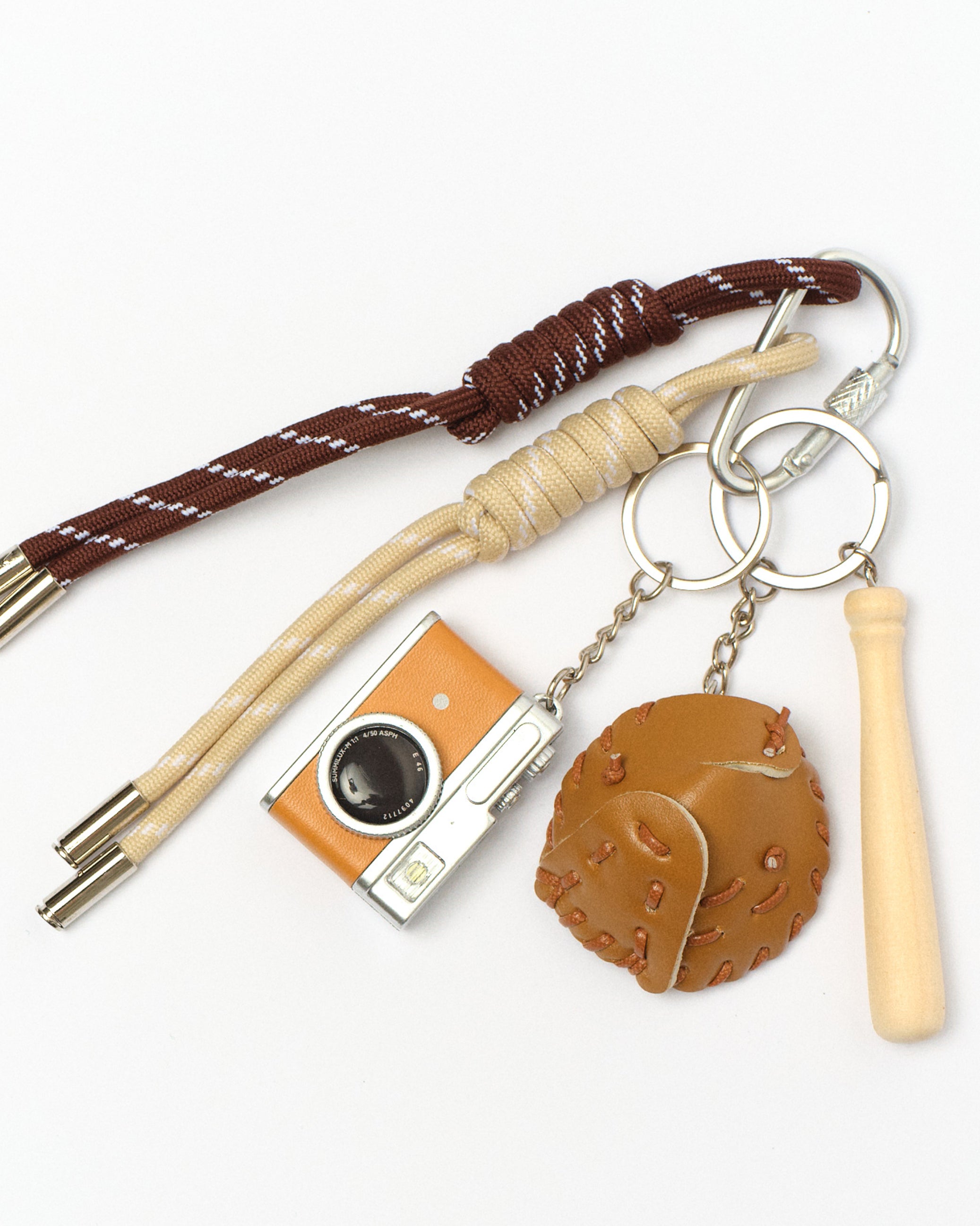 Lotus Baseball Lace Keychain