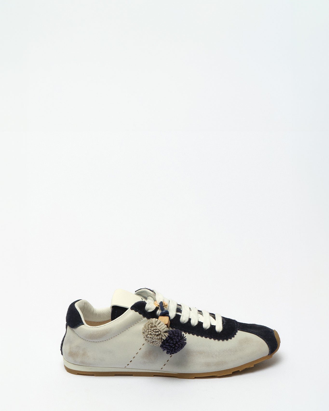 Rineia Distressed Leather Trainers