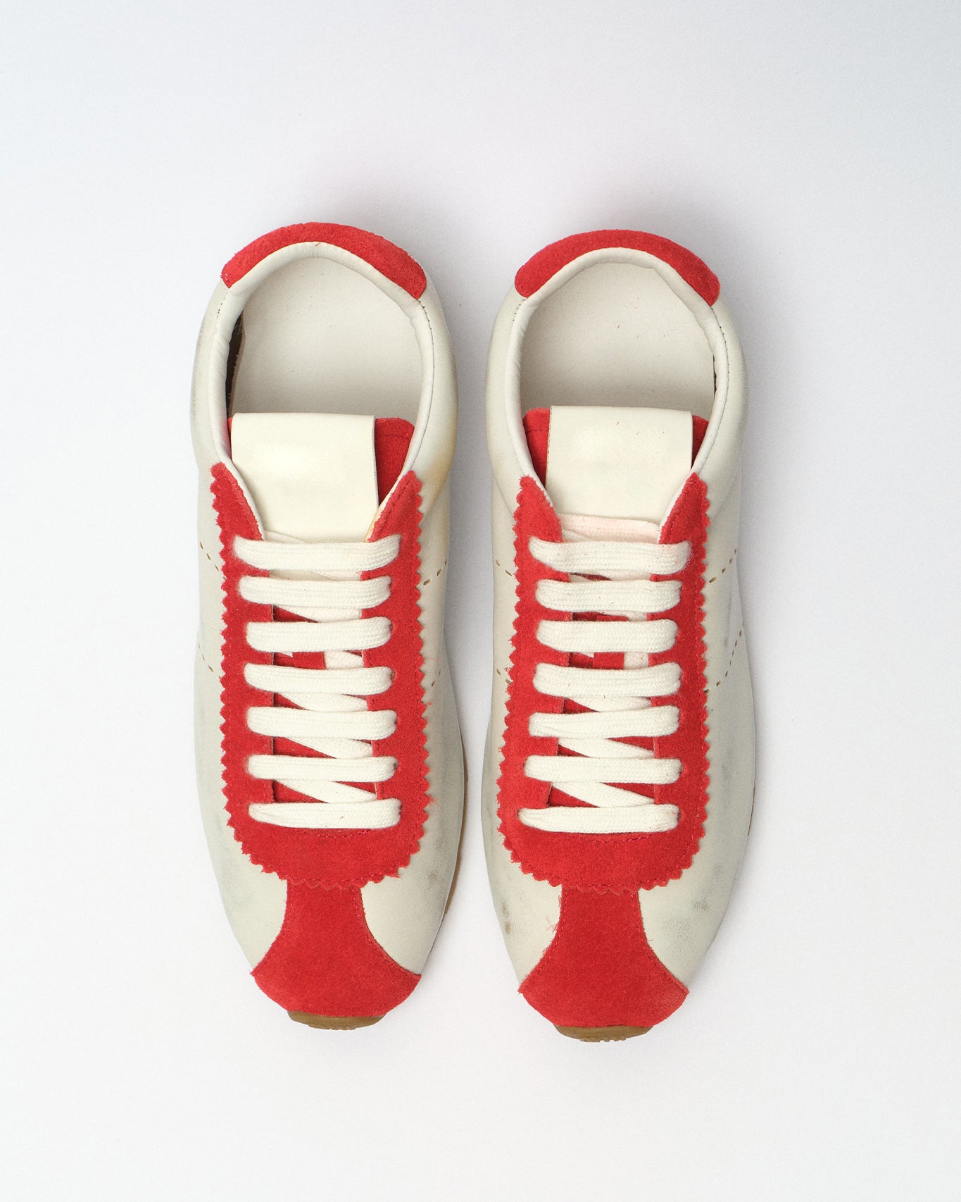 Rineia Distressed Leather Trainers