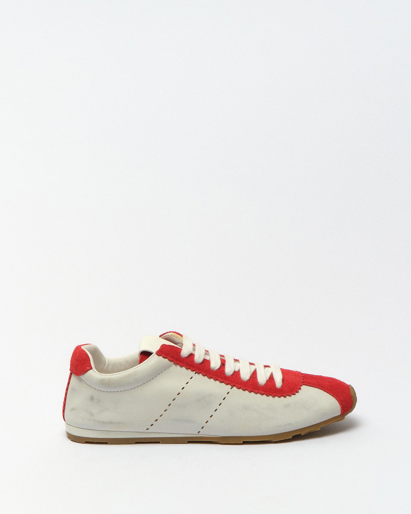 Rineia Distressed Leather Trainers