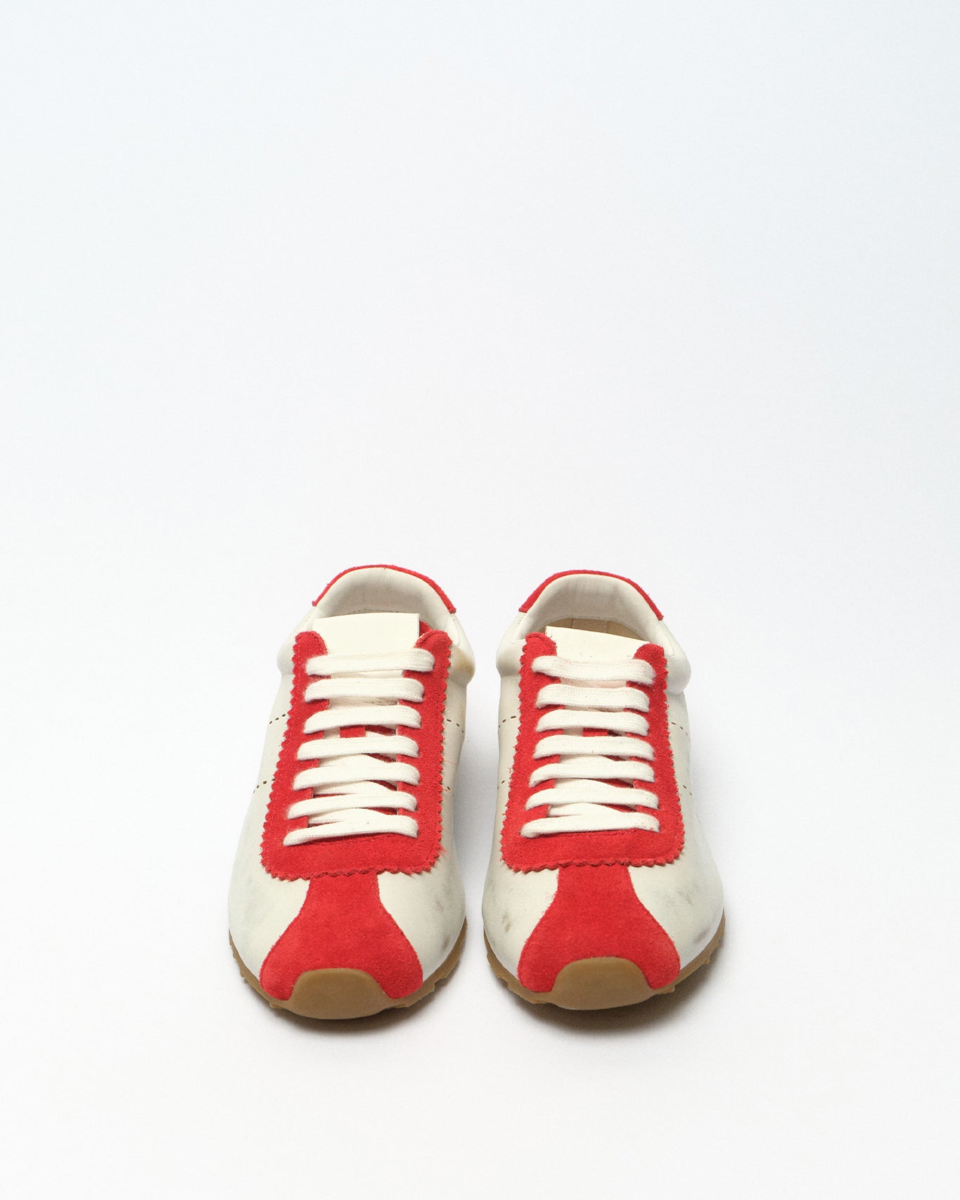 Rineia Distressed Leather Trainers