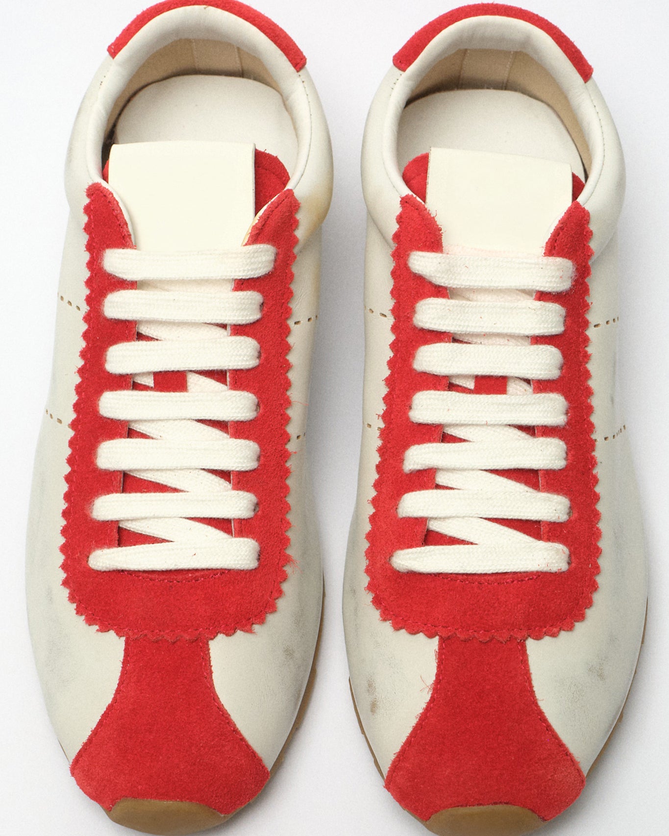 Rineia Distressed Leather Trainers